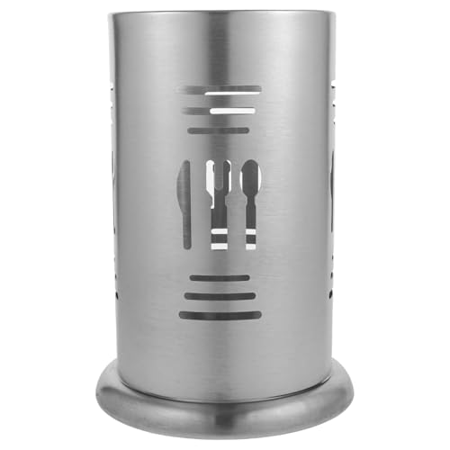 Alipis Utensilio Porta Cubiertos Para Encimera Palillo Organizador Estante Bandejas Lámina Hundir Calzoncillos Aparatos De Cocina Porta Cubiertos Para Fiesta Cajón Acero Inoxidable Silver