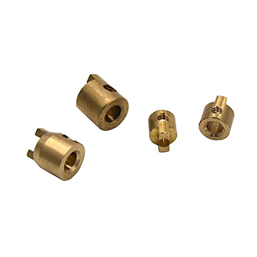 QUENPE 1 Pieza de diámetro 3mm/4mm/4,76mm/5mm Modelo de Barco latón Cobre accionamiento Perro Eje Accesorios de muleta, for Eje de transmisión de Barco RC Conjunto de Eje de transmisión (Color : 4.76 - imagen 7