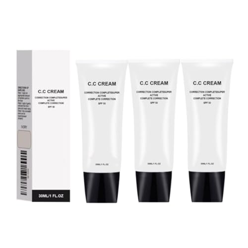 2026 Crema CC, SPF 50, Crema Hidratante con Color para Pieles Maduras, Base de Maquillaje que Ajusta el Tono de la Piel, Prebase de Maquillaje, Corrector Iluminador, Impermeable, De Larga Duración