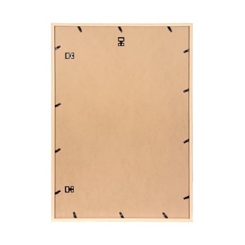 KAIWIN A2 Picture Frame, Oak A2 Frame, A2 Poster Frame (59.4x42cm), Wooden Photo Frame Used for Photos, Pictures, Posters，Puzzles