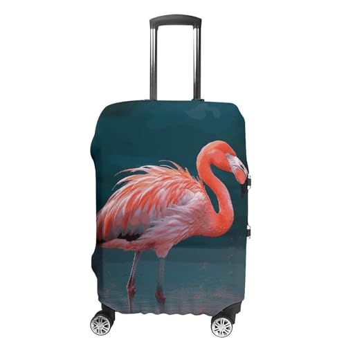 Vivid Flamingo Printed Luggage Cover Protector, Fits 18-32 Inch