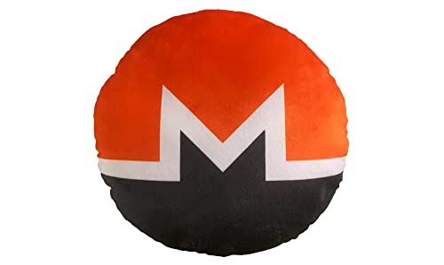 Almohada Monero - Almohada de peluche redonda de peluche de BlockCraft.Shop XMR Cover