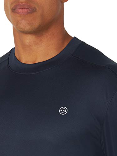 ATG by Wrangler Men's Long Sleeve Performance Sun Shirt, Navy, Large