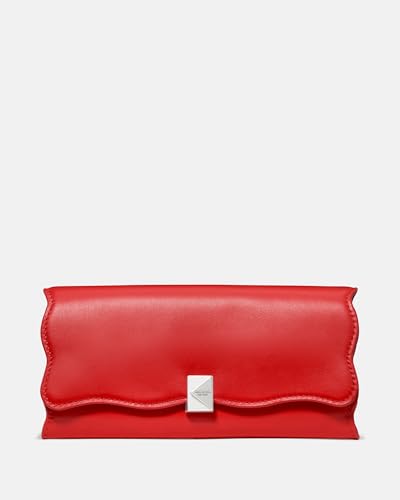 Image of kate spade new york Deco Wavy Smooth Leather Large Flap Wallet