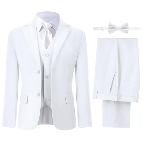 Boys' Suits Formal Set White First Communion Suit for Teenage