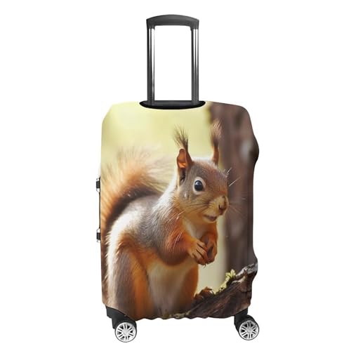 Luggage Cover Elastic Suitcase Cover Protector Washable Travel Baggage Covers Funny Squirrel Luggage Covers Carry On Luggage Protector Anti-scratch 19-32 Inch S4