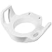 Raised Toilet Seat - Toilet Height Extender - Toilet Seat Booster for Adults and Elderly, Standard, White