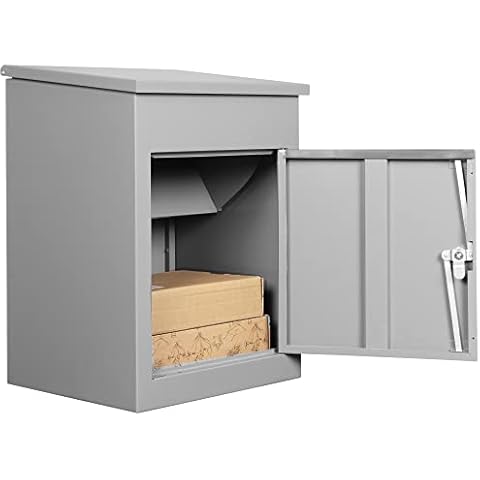 Durabox Package Drop Box for Secure Parcel and Mail Delivery, for Small and Medium Sized Packages (Grey) Cover