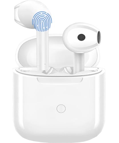 Wireless Earbuds, Bluetooth 5.3 Headphones in Ear, Bluetooth Earbuds 32H Playtime, HD Stereo Sound, IP7 Waterproof, Touch Control, 4 Mics for Clear Calls, Perfect for Sports, Work, and Leisure