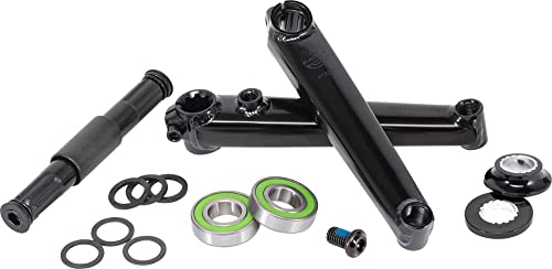 Salt BMX Crank Revoc 165mm 3 Piece Crank with Mid BB Black