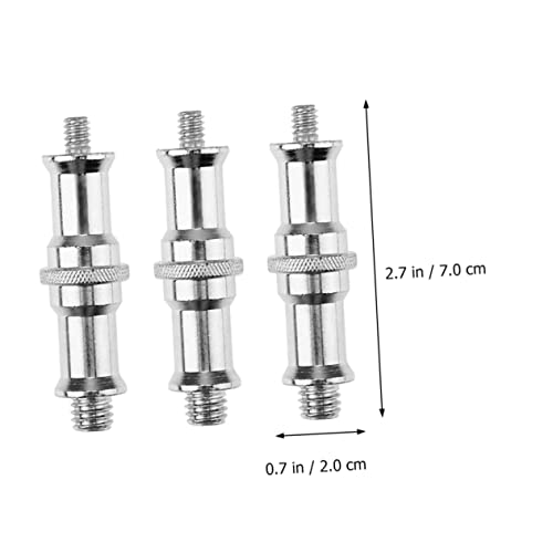 Image of Tofficu 6pcs 1 /4 to 3 /8 Threaded Screw Adapters for Light Stands Cold Shoe and Hot Shoe Mounts for Photography and Video Equipment