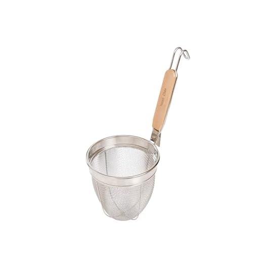 Helen's Asian Kitchen 97122 Mesh Spider Strainer 6-Inch Basket Stainless Steel with Bamboo Handle