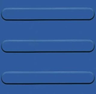 Kit 10 Piso Tátil Acessibilidade Direcional 25x25cm em PVC Azul  