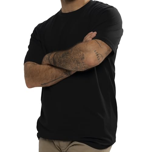 Hybrid Compression Crewneck for Gynecomastia - Men’s Shapewear T-Shirt, Breathable, Lightweight, Discreet, Comfortable