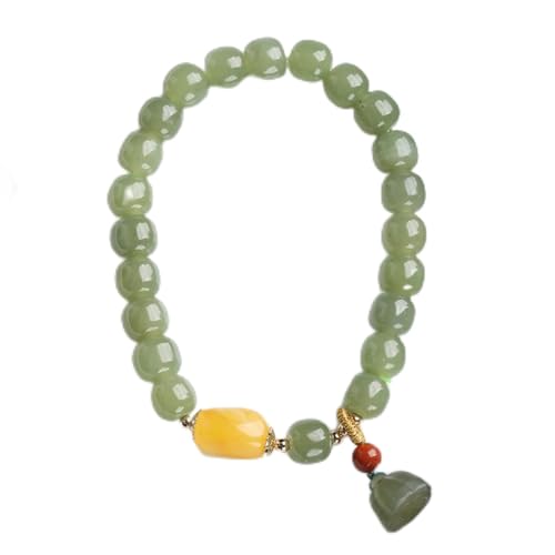 Jade Hetian naturel d'exception et bijou en ambre pur pour femme exigeante