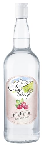 Alpenschnaps Steinbeisser Himbeere (1 L) – Milder, aromatischer Himbeerschnaps – Obstschnaps mit...