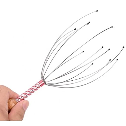 Massageador Capilar Anti Estresse Para Relaxar Com 12 Hastes