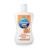 Oilatum Junior Gentle Head-to-Toe Wash, Dry & Eczema-Prone Skin, Gently Cleanses Hair, Scalp & Body, Suitable from Birth, Everyday Use, Fragrance & Soap Free, Dermatologically Tested, 1 x 300ml