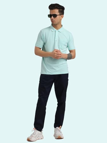 Image of Rupa Bumchums Men's Easy Care Cotton-Linen Relaxed Fit Trousers with Adjustable Drawstring and Secure Zip Pockets