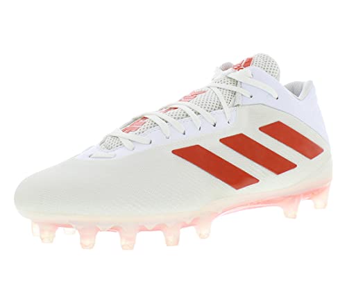 adidas Sm Freak Mid Men Shoes Size 14, Color: White/Orange-White