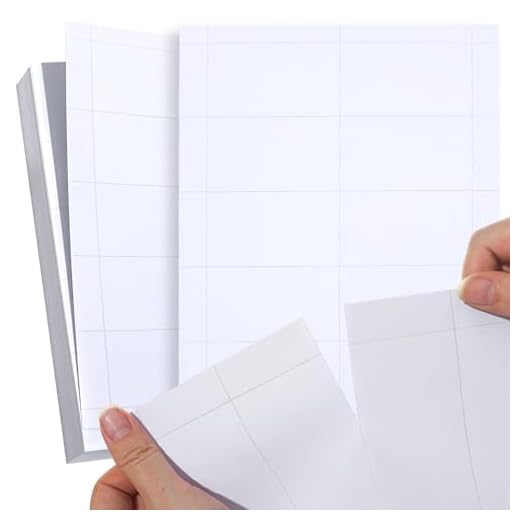 250 Piece Blank Printable Business Cards 3.5 x 2, Perforated Card Stock Paper for Inkjet and Laser Printers, 10 Cards Per Sheet - (White)