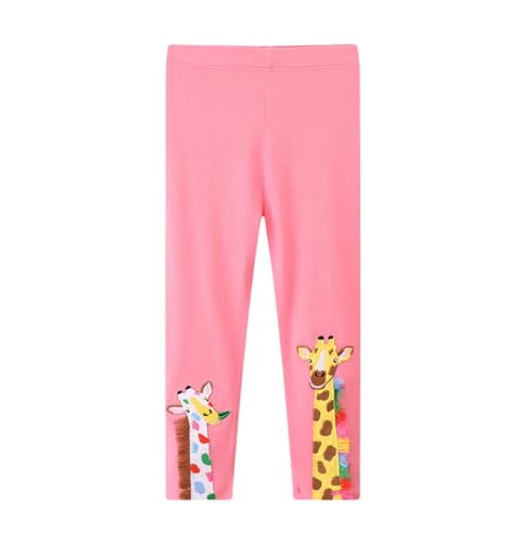 Rngeddg Toddler Girls Casual Printed Embroidered Princess Skirt Tights Pants Cute Spring Autumn Leggings Trousers Bottoms (Pink,80/1-2 Y,Unisex,Big Kid,US,Age,1 Year,2 Years)
