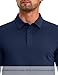 MAGNIVIT Cotton Polo Shirts for Men Moisture Wicking Performance Golf Shirt Short Sleeve Classic Fit Collared T-Shirt Navy Blue XL