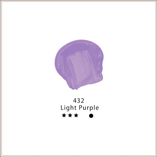 Image of Artecho Purple Acrylic Paint, Light Purple Paint (120ml / 4.05oz) Tubes, Art Craft Paints for Canvas, Rock, Stone, Wood, Fabric, Art Supplies