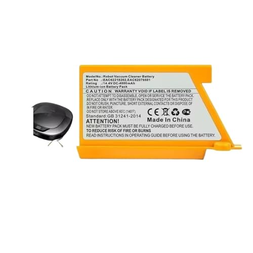 Batería De 5000 MAh EAC62218205, Compatible Con Robots Aspiradores LG VR6260LVM, VR6540LV, R76CIM, VR5940L, VR6540VL Y EAC60766107.(2600mAh)