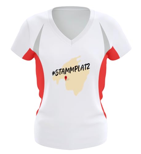 T-shirt de course pour femme Mallorca Party Malle STAMMPLATZ cintré