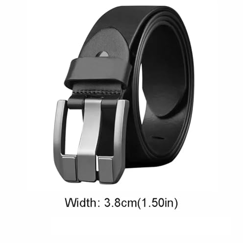 Belts for Men Leather Belt Casual Alloy Pin Buckle Versatile Waist Strap Mens Belts Belt for Men(130cm,Brown)4