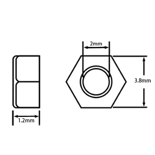 Nacx C405-407 M2 Thread Nylon Hex Nuts Plastic Hexagon Nuts thumb #1