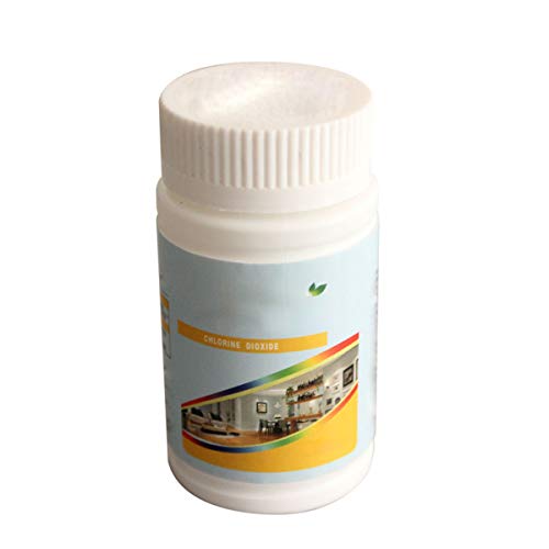 LACKINGONE Epidemic Prevention Chlorinating Tablets Disinfectant Chlorine Tablets Pool Instant Disinfection Tablets Chlorine Dioxide Effervescent Tablet Chlorine Disinfectant 100g
