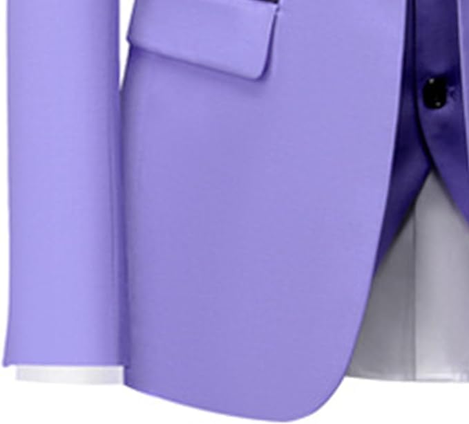 Men's 3 Piece Slim Fit Wedding Suits Solid Color Shawl Lapel Groom Tuxedo Sets Party Dinner Prom Dress Blazer4