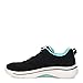Skechers Women's Go Walk Arch Fit Unify, Black/Aqua, 9 Wide