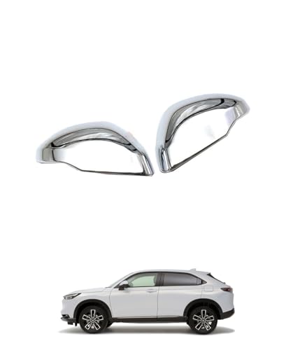 Jahbex ヴェゼル RV系 RV3 RV4 RV5 RV6 2021新型 ヴェゼル ヴェゼルrv3 rv4 rv5 rv6 パーツ ドアミラーガーニッシュ サイドミラーカバー (メッキ仕上げ)