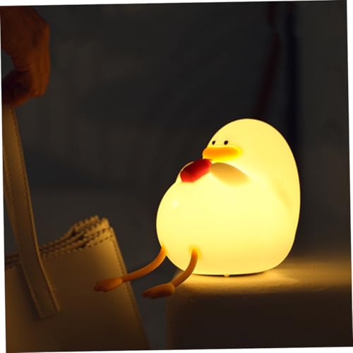 Lámpara de Noche de Silicona con Control Táctil Diseño de Pato miniatura 7