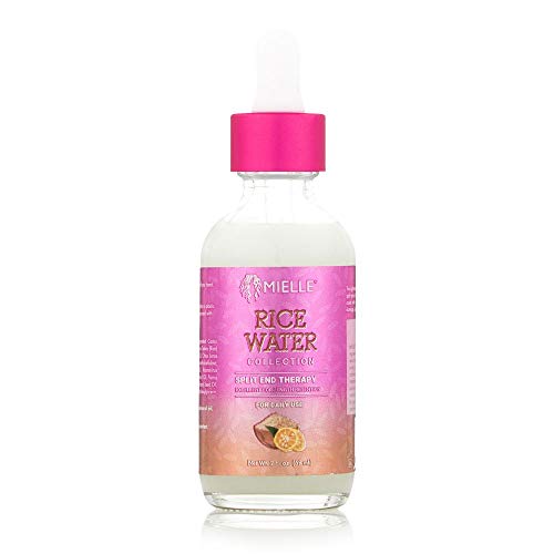 Mielle Organics Eau de riz à pointes fourchues pour lutter contre les pointes sèches et endommagées, 56,7 g, blanc Cover