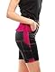 strongAnt Damen Cargo Shorts Stretch, leicht Sommer Kurze Arbeit Outdoor Slim Fit Hose - Farbe: Schwarz-Pink. Größe: 40