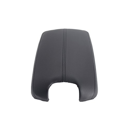 Ezzy Auto Black Leather Suture Console Armrest Lid Cover For 2008 2009 2010 2011 2012 Honda Accord Center Console Cover Lid #TOP1