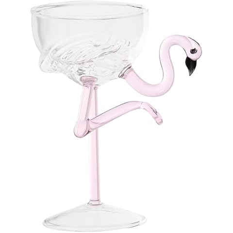 Kichvoe Flamingo Stemmed Cocktail Glasses Cover