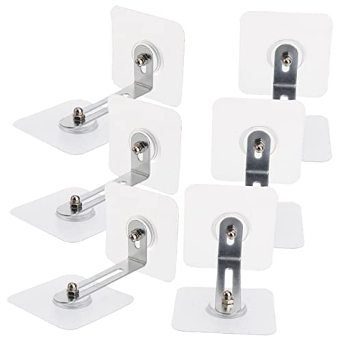 HEMOTON Furniture Anti Tipping Device 6pcs Adhesive Baby Proofing Furniture Anchors Wall Anchors for Boys and Girls Safety No Drill