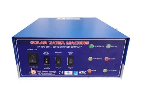 Solar zhataka Machines with 13000v Machine with Battery 32amp and Solar Plate.