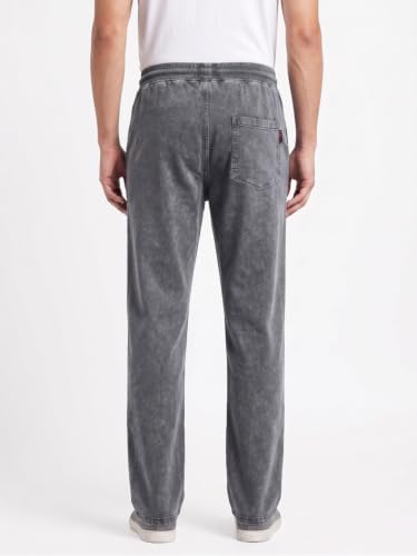 Image of Men's RFD Wash Finished Cotton Track Pants| Lightweight, Breathable & Highly Stretchable Fabric| Denim Look| Perfect for Office, Party, Holiday & Travel (RSM-01 /25)