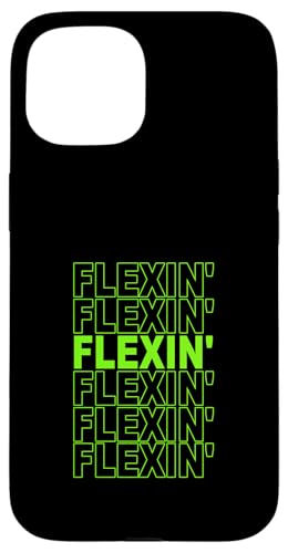 �O���[���J���[ Flexin' On Repeat Green Graphic �X�}�z�P�[�X iPhone 15 �p