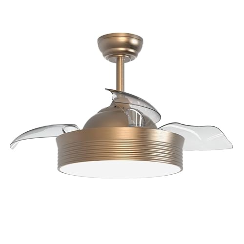Sulion Ventilador de techo Led 2172330 BOMBAY S Cuero viejo