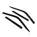 Auvents Abris pour Nissan pour Navara D22 1997 1998 1999 2000 2001 2002 2003 2004 2005 2006-2015 4 pièces Déflecteurs Vent Fenêtre Voiture Teintés fenêtre latérale Déflecteurs