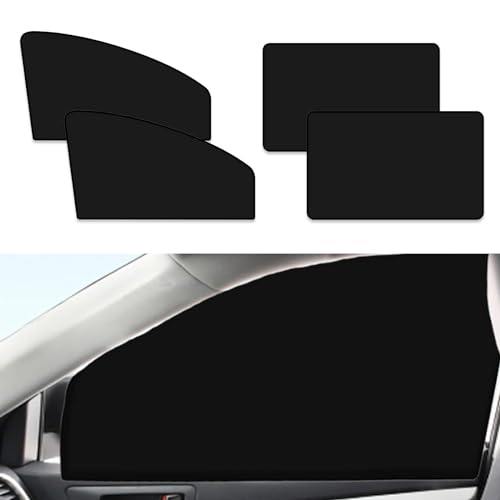 icykale 4 Pack Car Side Window Sunshade Cover, 30.7In x 18.89In Anti-Glare Privacy Protection Design, Keep Vehicle Cool, Universal Automotive Heat Insulation Cover for Most Car Truck SUV (Black)