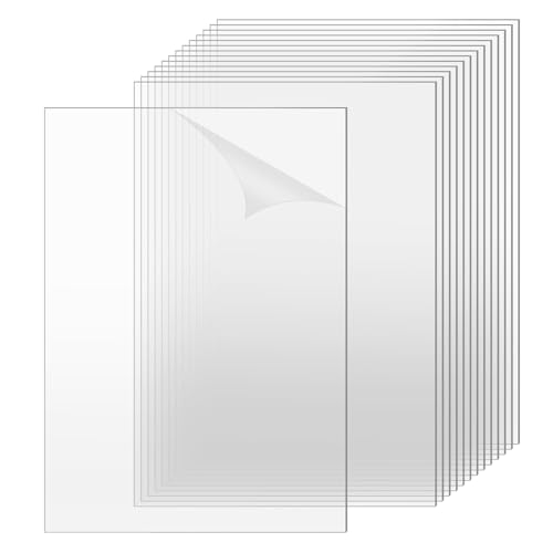 Image of TKOnline 15 PCS Plexiglass Sheets, 5 inch x 7 inch x 0.04 Clear PET Sheet Panels, Clear Acrylic Plastic Sheet for Picture Frame, Invitations, Poster Frames Plastic Board Visit the TKOnline Store