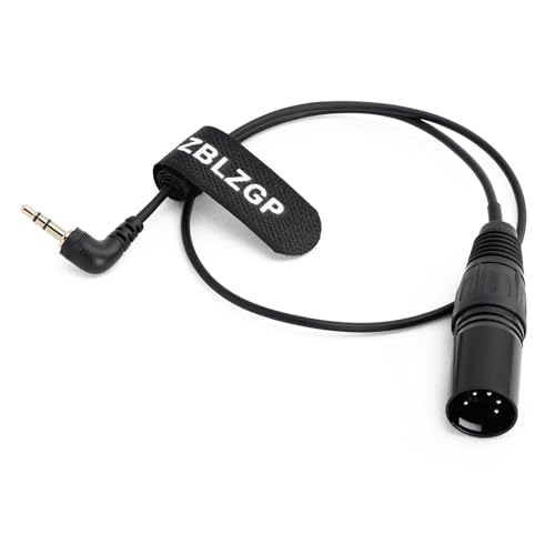 Cable de Audio 3.5mm a XLR 5 Pin 50 cm miniatura 3